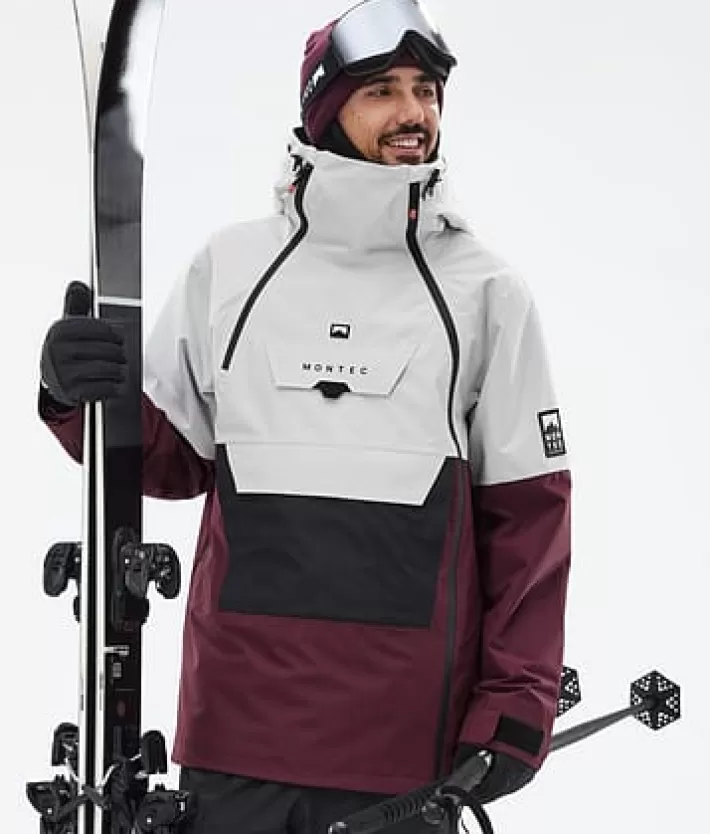 Skidjackor<MONTEC Doom LightGrey/Black/Burgundy