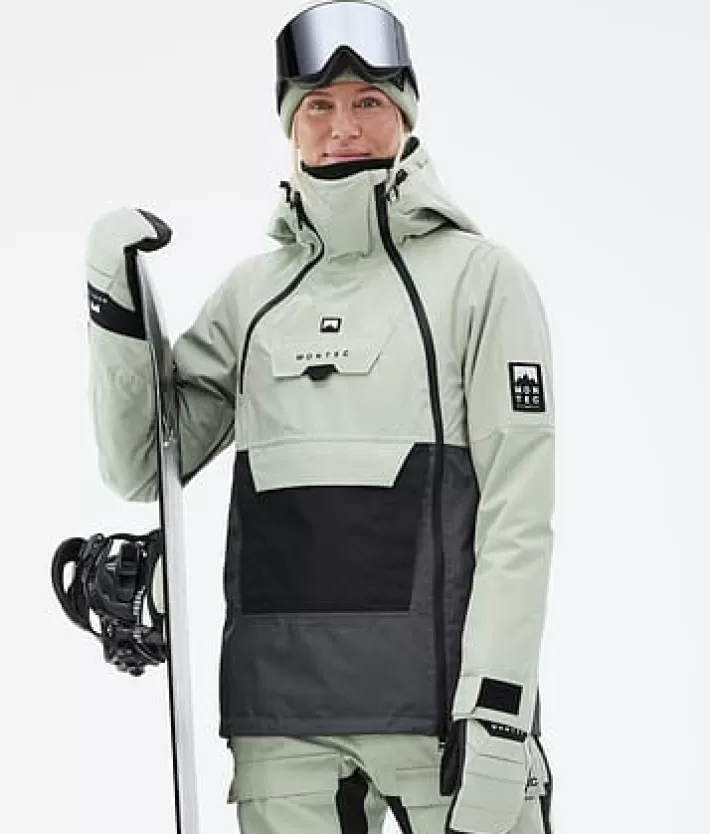 Snowboardjackor<MONTEC Doom W SoftGreen/Black/Phantom