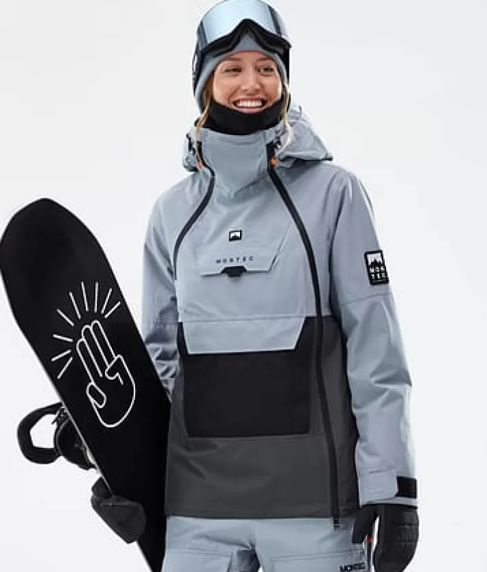 Snowboardjackor<MONTEC Doom W SoftBlue/Black/Phantom