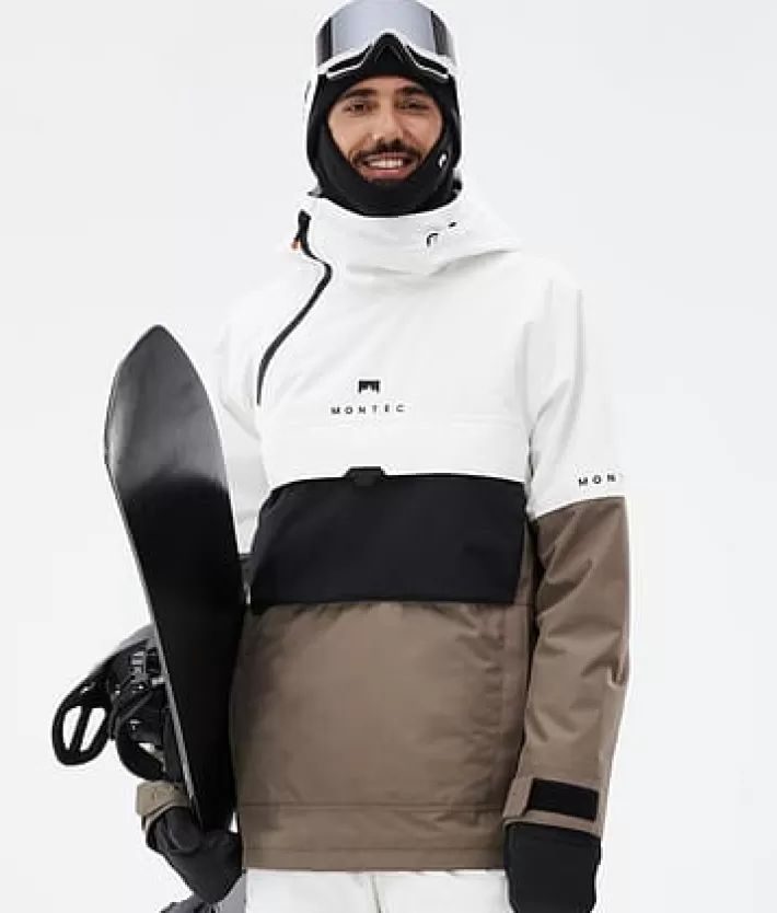 Snowboardjackor<MONTEC Dune OldWhite/Black/Walnut