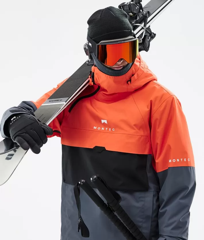 Skidjackor<MONTEC Dune Orange/Black/MetalBlue