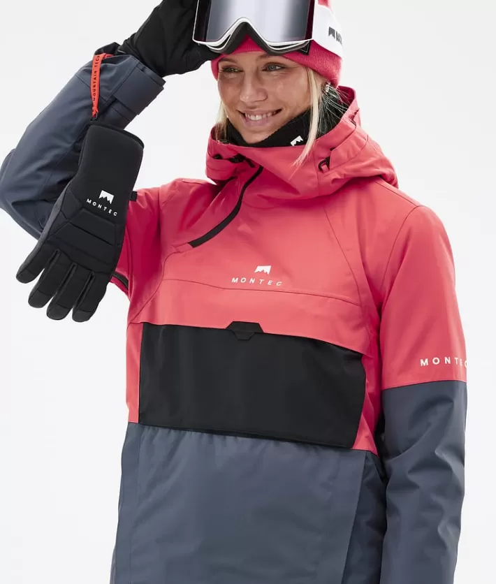 Snowboardjackor<MONTEC Dune W Coral/Black/MetalBlue