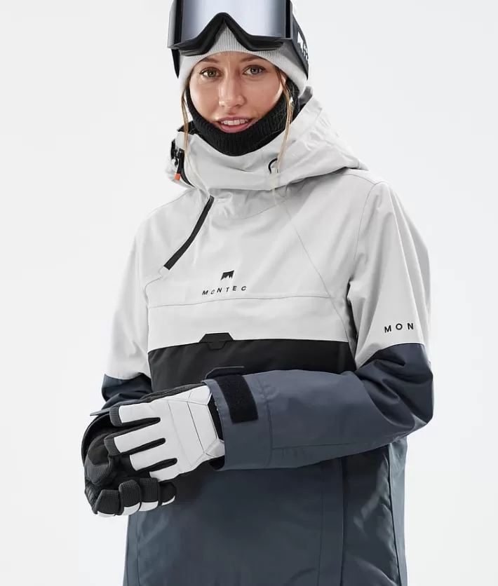 Snowboardjackor<MONTEC Dune W LightGrey/Black/MetalBlue