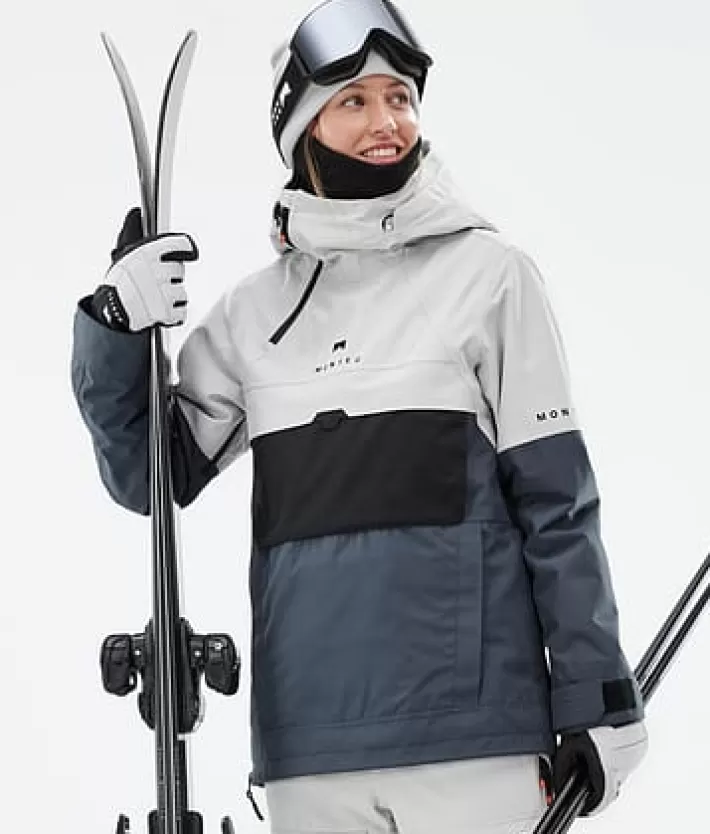 Skidjackor<MONTEC Dune W LightGrey/Black/MetalBlue