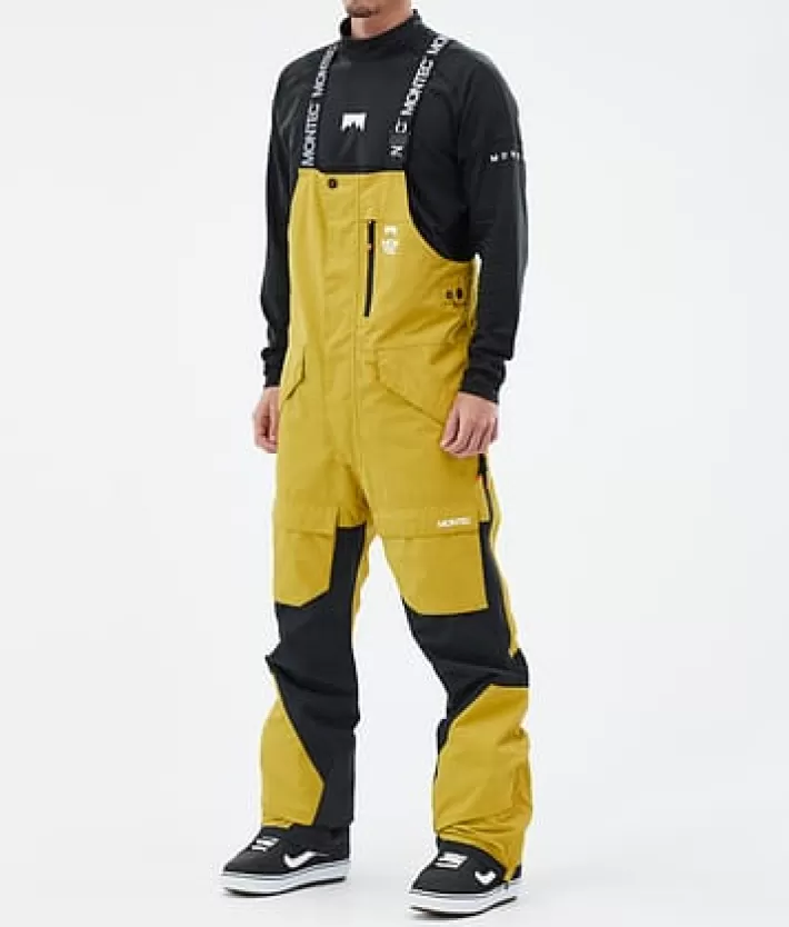 Snowboardbyxor<MONTEC Fawk Yellow/Black