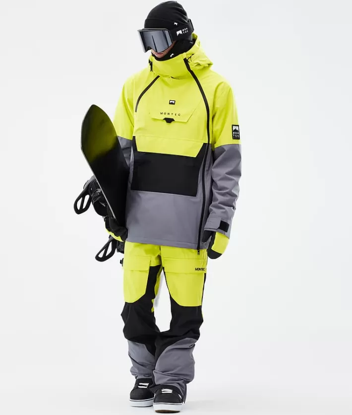 Snowboardbyxor<MONTEC Fawk BrightYellow/Black/LightPearl