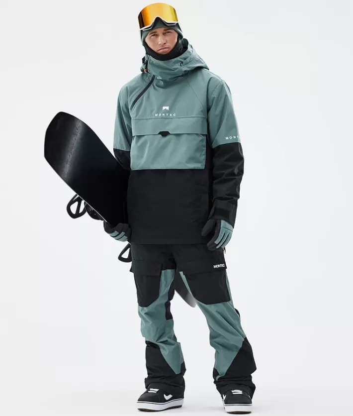Snowboardbyxor<MONTEC Fawk Black/Atlantic