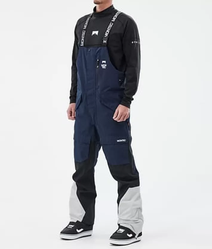 Snowboardbyxor<MONTEC Fawk DarkBlue/Black/LightGrey