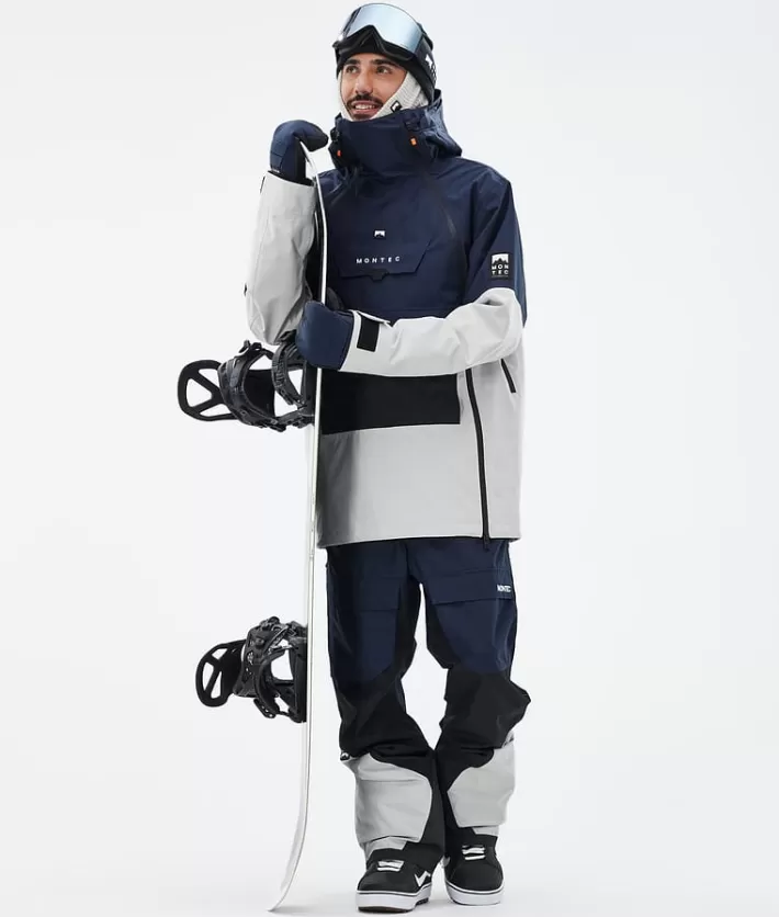 Snowboardbyxor<MONTEC Fawk DarkBlue/Black/LightGrey