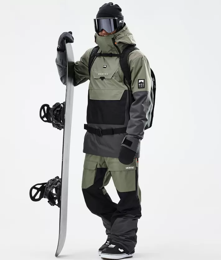 Snowboardbyxor<MONTEC Fawk Greenish/Black/Phantom