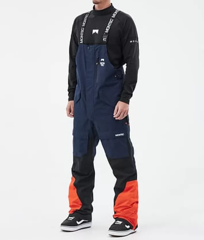 Snowboardbyxor<MONTEC Fawk DarkBlue/Black/Orange
