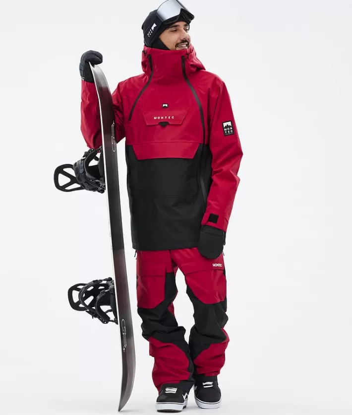 Snowboardbyxor<MONTEC Fawk DeepRed/Black