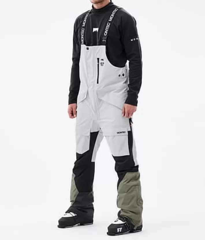 Skidbyxor<MONTEC Fawk LightGrey/Black/Greenish
