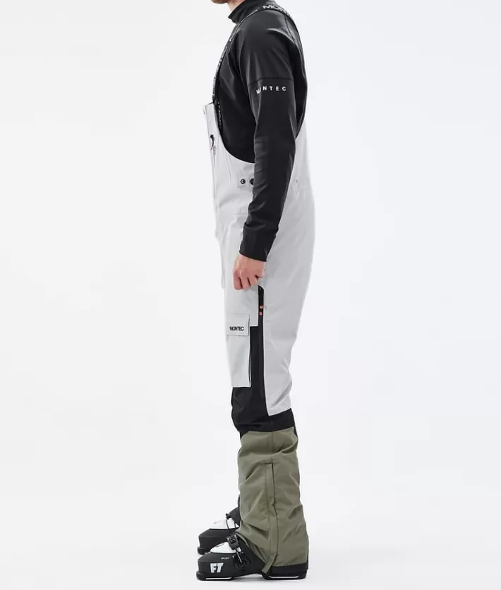 Skidbyxor<MONTEC Fawk LightGrey/Black/Greenish