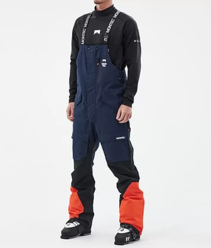 Skidbyxor<MONTEC Fawk DarkBlue/Black/Orange