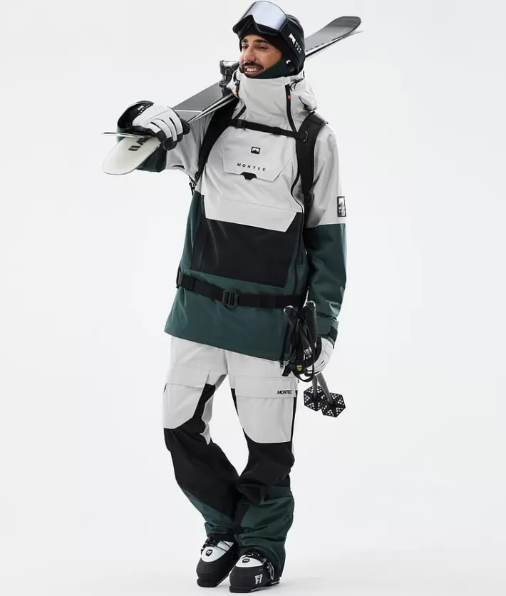 Skidbyxor<MONTEC Fawk LightGrey/Black/DarkAtlantic