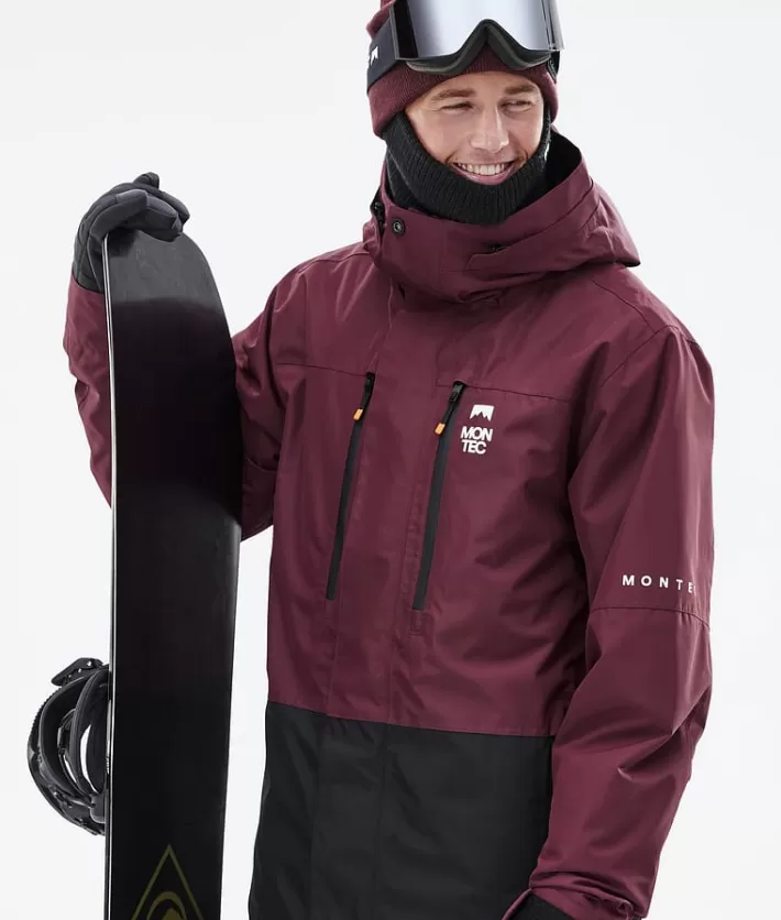 Snowboardjackor<MONTEC Fawk Burgundy/Black