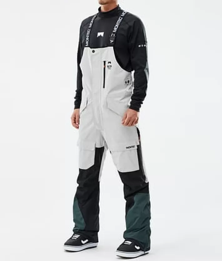 Snowboardbyxor<MONTEC Fawk LightGrey/Black/DarkAtlantic