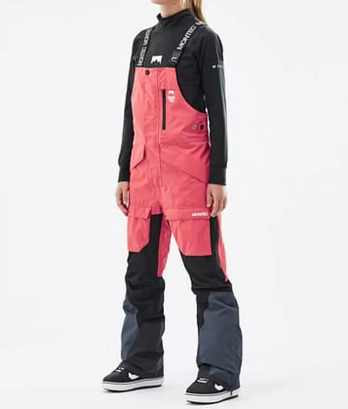 Snowboardbyxor<MONTEC Fawk W Coral/Black/MetalBlue