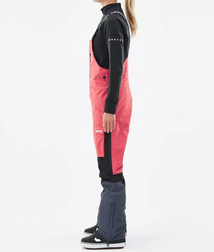 Snowboardbyxor<MONTEC Fawk W Coral/Black/MetalBlue