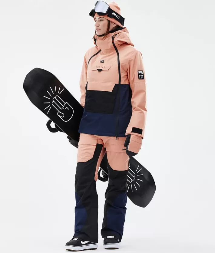 Snowboardbyxor<MONTEC Fawk W FadedPeach/Black/DarkBlue