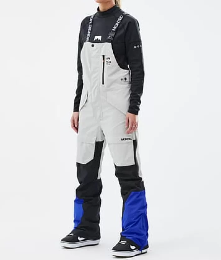 Snowboardbyxor<MONTEC Fawk W LightGrey/Black/CobaltBlue