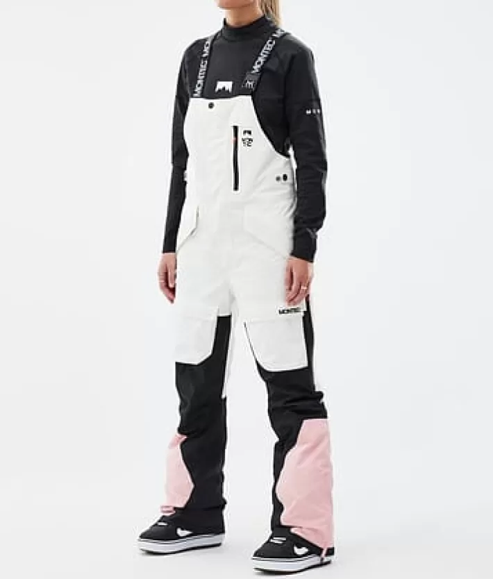 Snowboardbyxor<MONTEC Fawk W OldWhite/Black/SoftPink