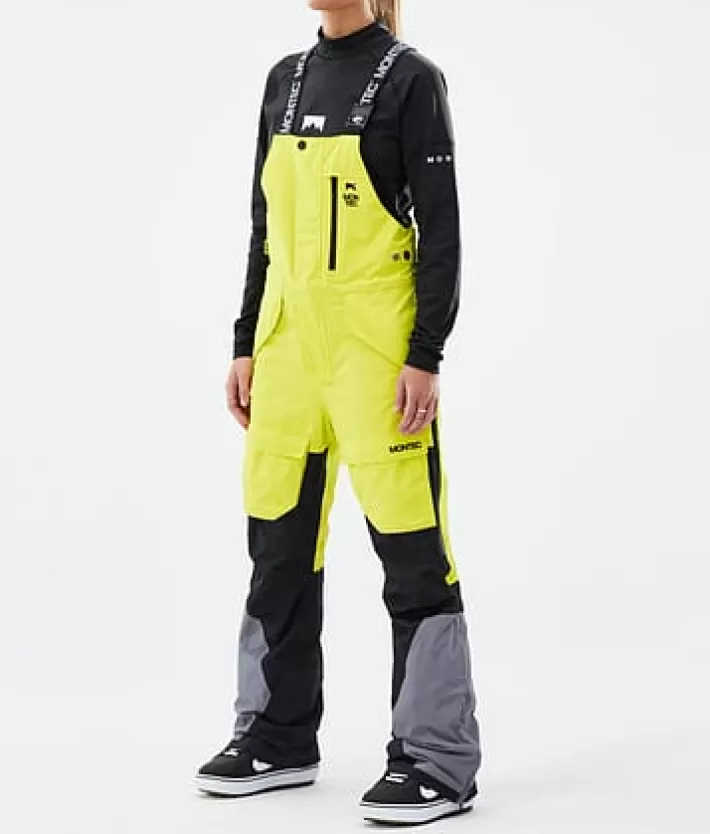 Snowboardbyxor<MONTEC Fawk W BrightYellow/Black/LightPearl