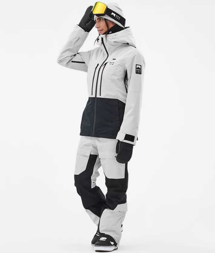 Snowboardbyxor<MONTEC Fawk W LightGrey/Black