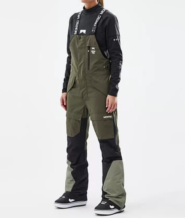 Snowboardbyxor<MONTEC Fawk W OliveGreen/Black/Greenish