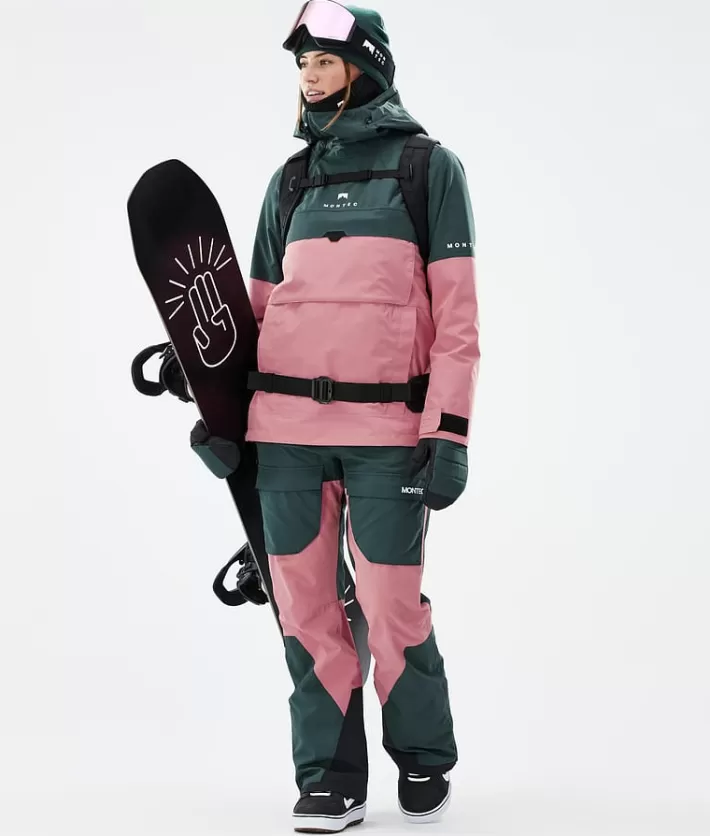Snowboardbyxor<MONTEC Fawk W DarkAtlantic/Pink