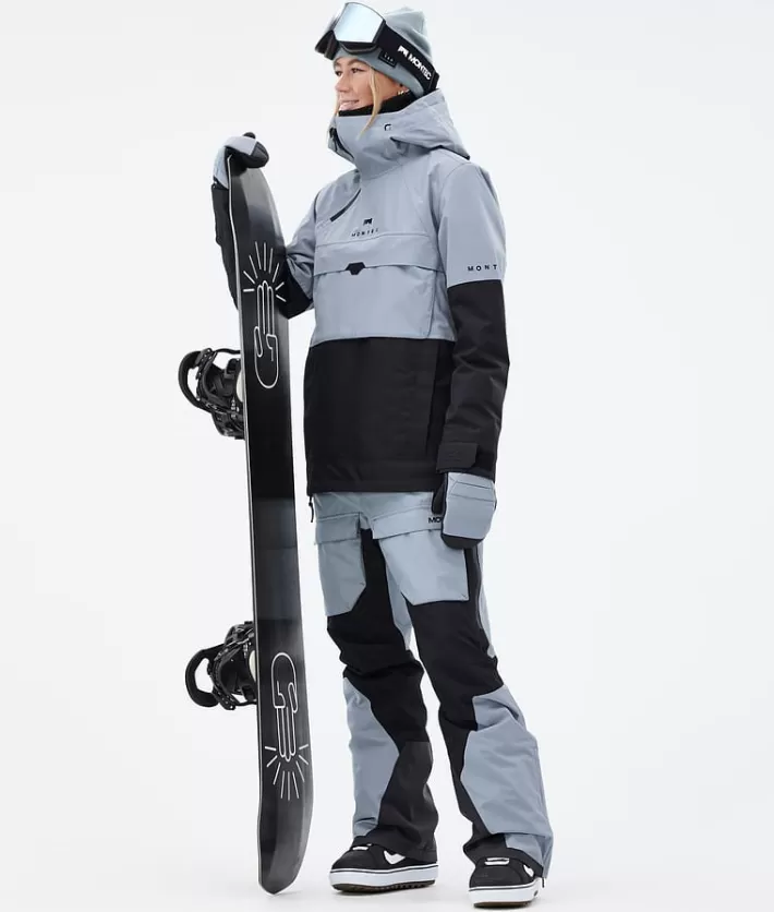 Snowboardbyxor<MONTEC Fawk W SoftBlue/Black