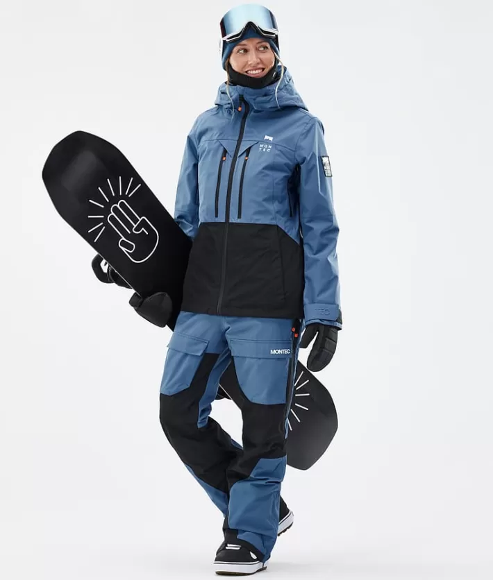 Snowboardbyxor<MONTEC Fawk W BlueSteel/Black