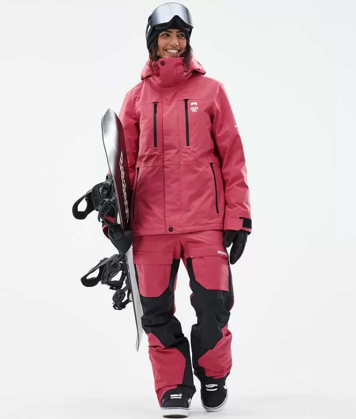 Snowboardbyxor<MONTEC Fawk W LightRed/Black