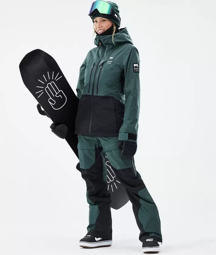 Snowboardbyxor<MONTEC Fawk W DarkAtlantic/Black
