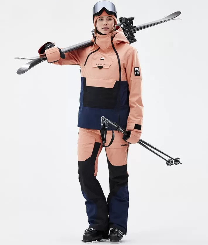 Skidbyxor<MONTEC Fawk W FadedPeach/Black/DarkBlue