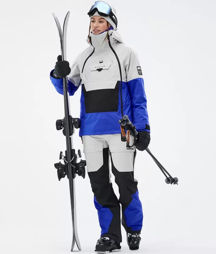 Skidbyxor<MONTEC Fawk W LightGrey/Black/CobaltBlue