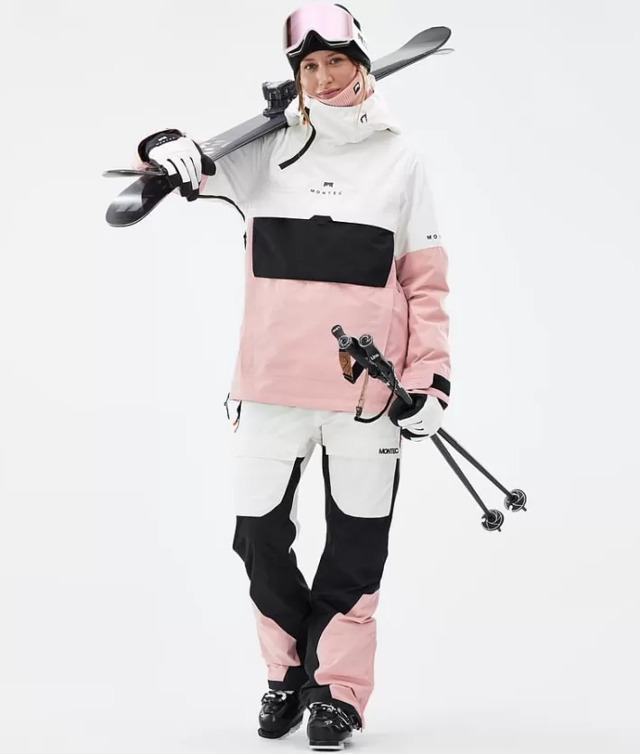 Skidbyxor<MONTEC Fawk W OldWhite/Black/SoftPink