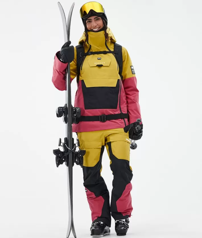Skidbyxor<MONTEC Fawk W Yellow/Black/LightRed