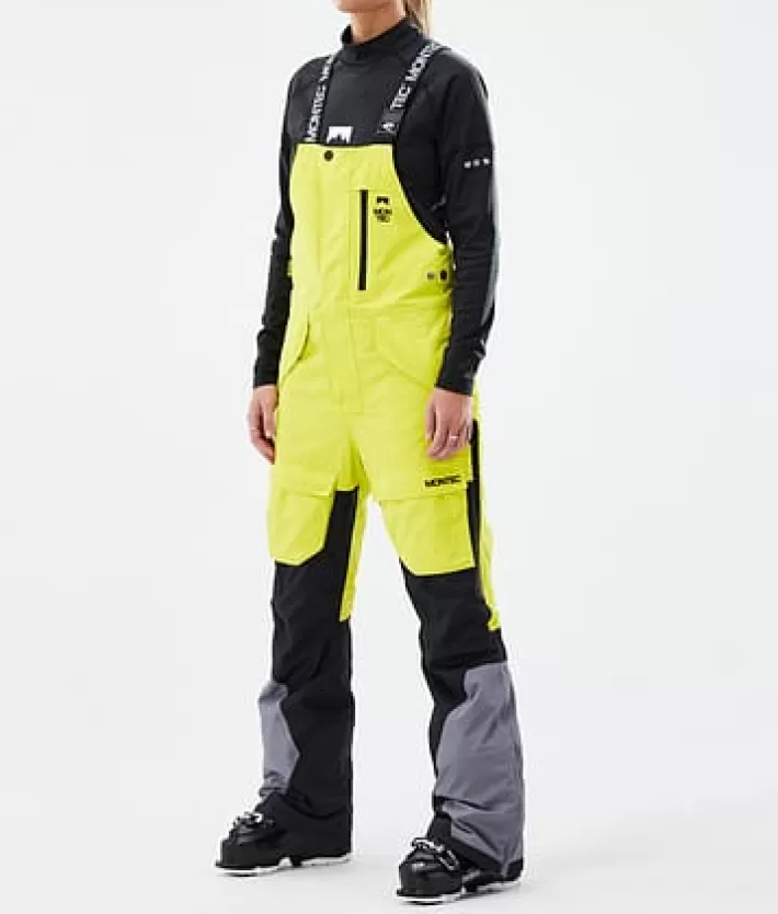 Skidbyxor<MONTEC Fawk W BrightYellow/Black/LightPearl