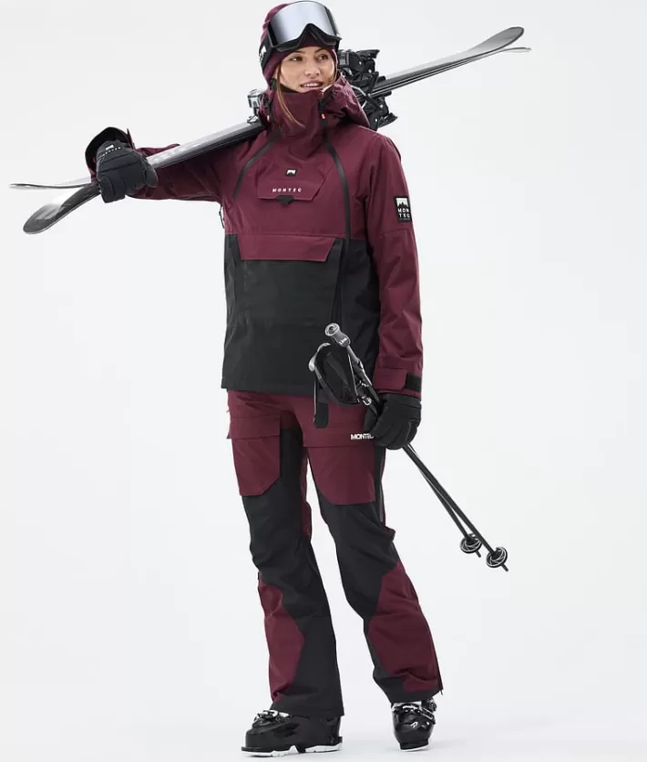 Skidbyxor<MONTEC Fawk W Burgundy/Black