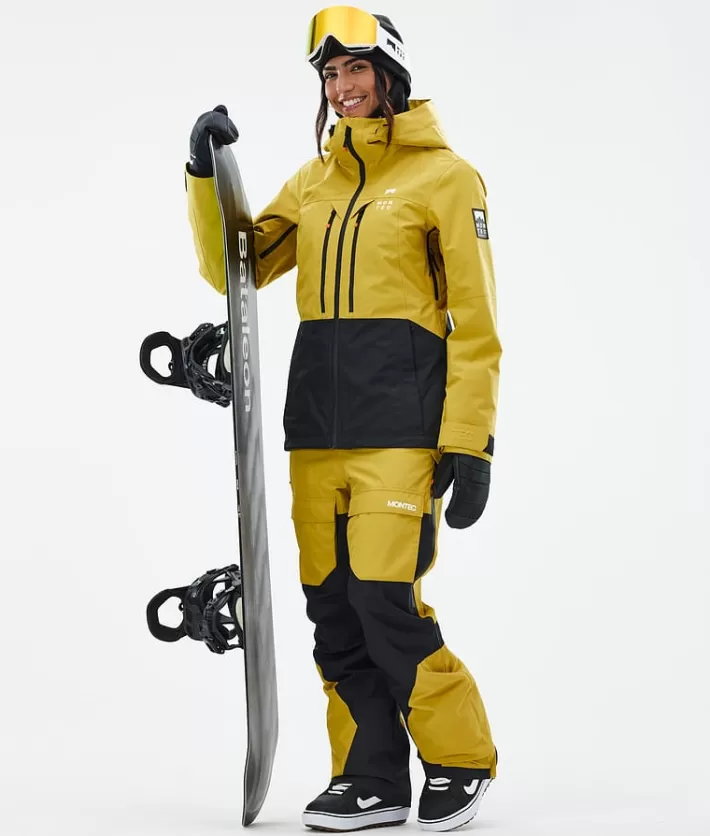 Snowboardbyxor<MONTEC Fawk W Yellow/Black