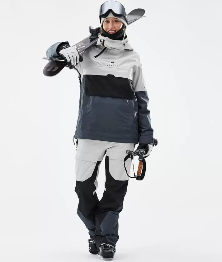 Skidbyxor<MONTEC Fawk W LightGrey/Black/MetalBlue