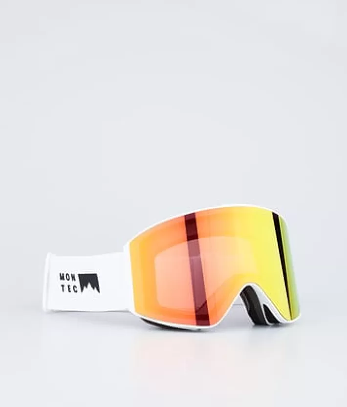 Skidglasögon | Skidglasögon<MONTEC Scope WhiteW/WhiteRubyRedMirror
